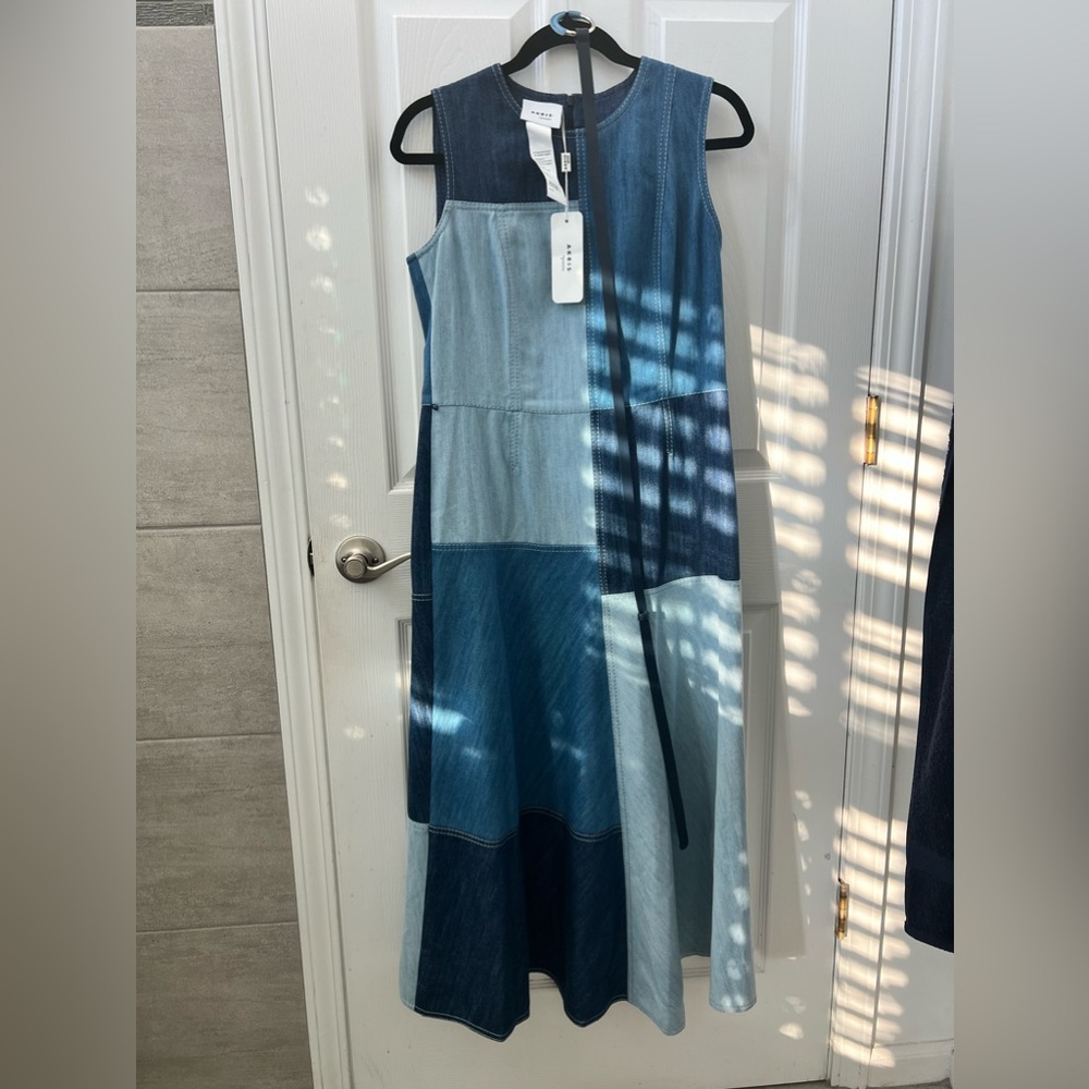 New with tags Akris Punto denim multi dress size 8 - Picture 6 of 9